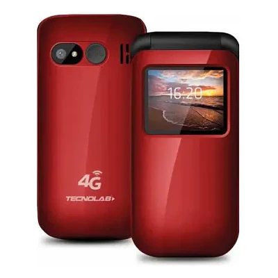Teléfono Celular Almeja Senior Adulto TL-456R Rojo