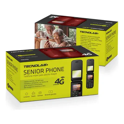 Teléfono Celular Almeja Senior Adulto TL-456R Rojo