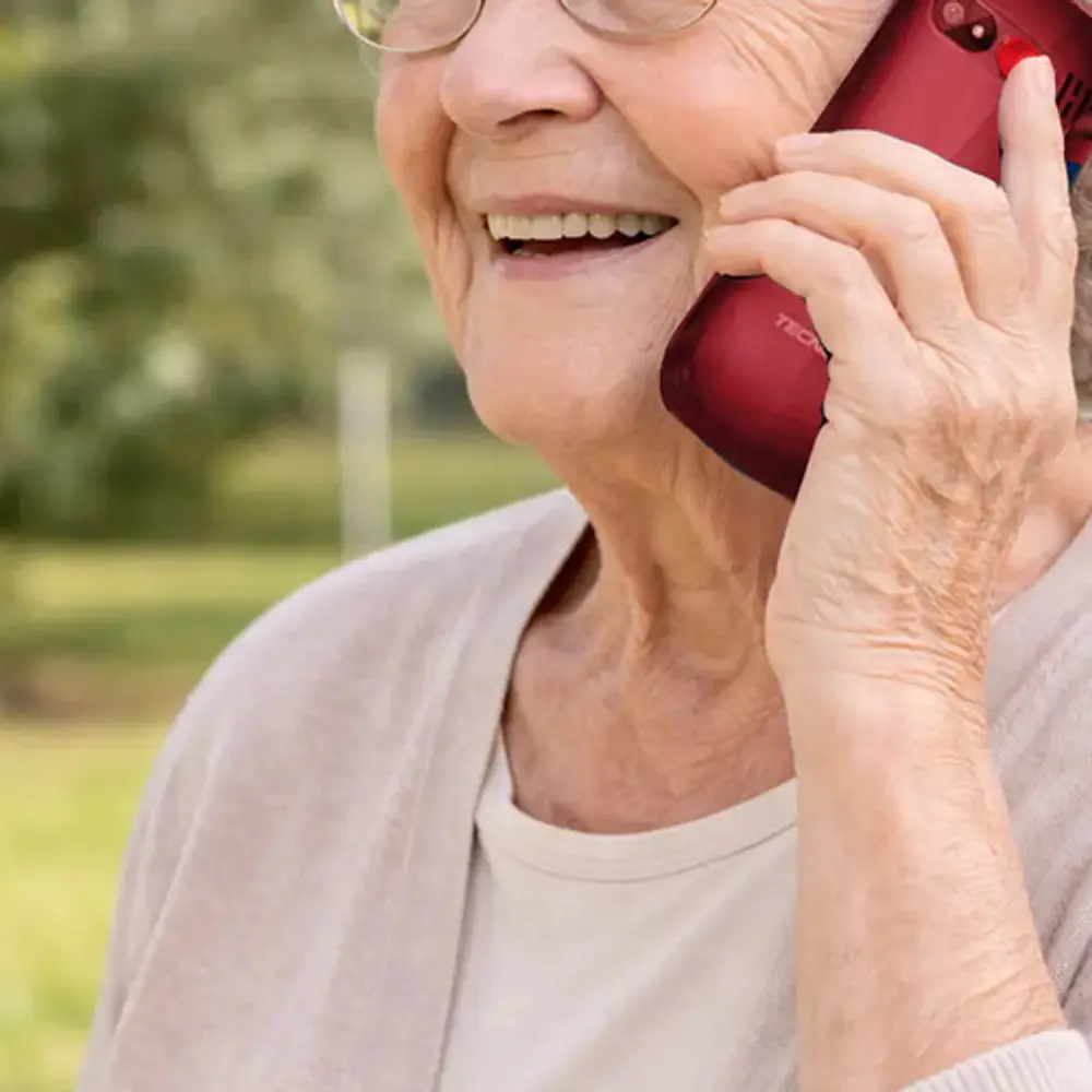 Teléfono Celular Almeja Senior Adulto TL-456R Rojo