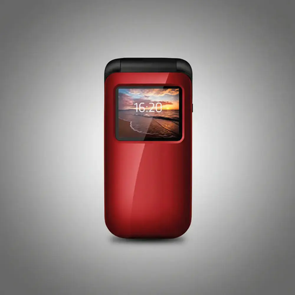 Teléfono Celular Almeja Senior Adulto TL-456R Rojo