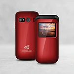 Teléfono Celular Almeja Senior Adulto TL-456R Rojo