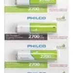 Pilas Recargables AA 5 Unidades 2700 Mah Philco