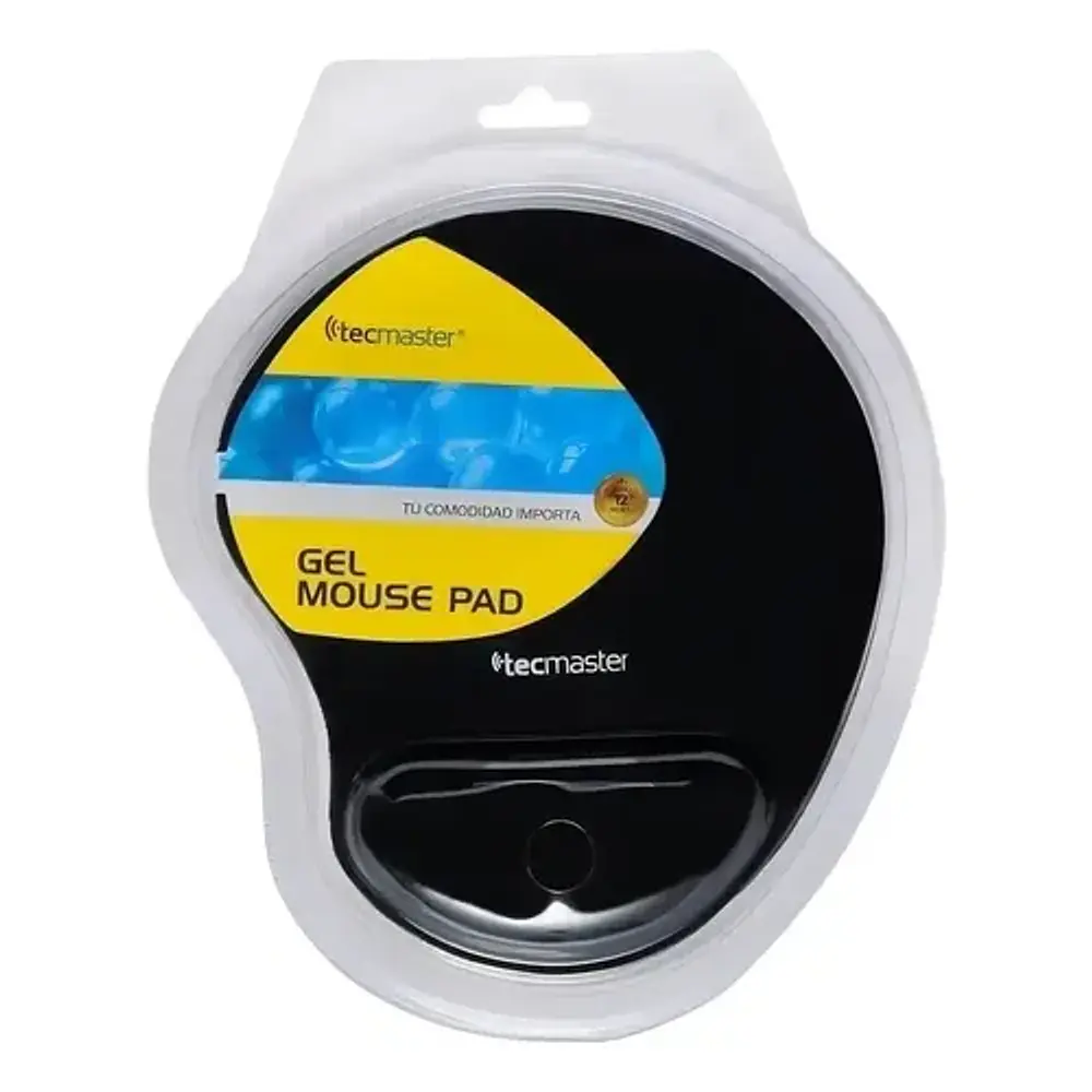 Mouse Pad Gel Ergonómico Tecmaster Negro