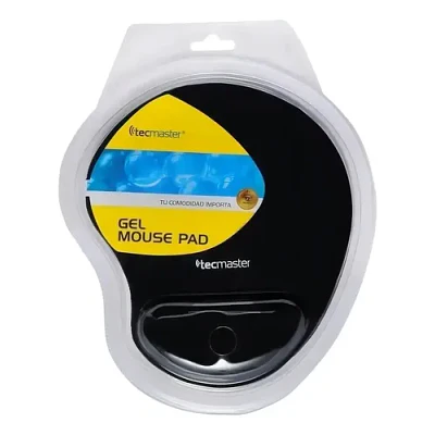 Mouse Pad Gel Ergonómico Tecmaster Negro