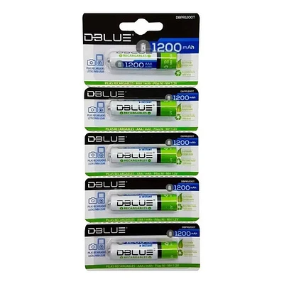 Pack 5 Pilas Recargables AAA Tecnolab 1200mha 