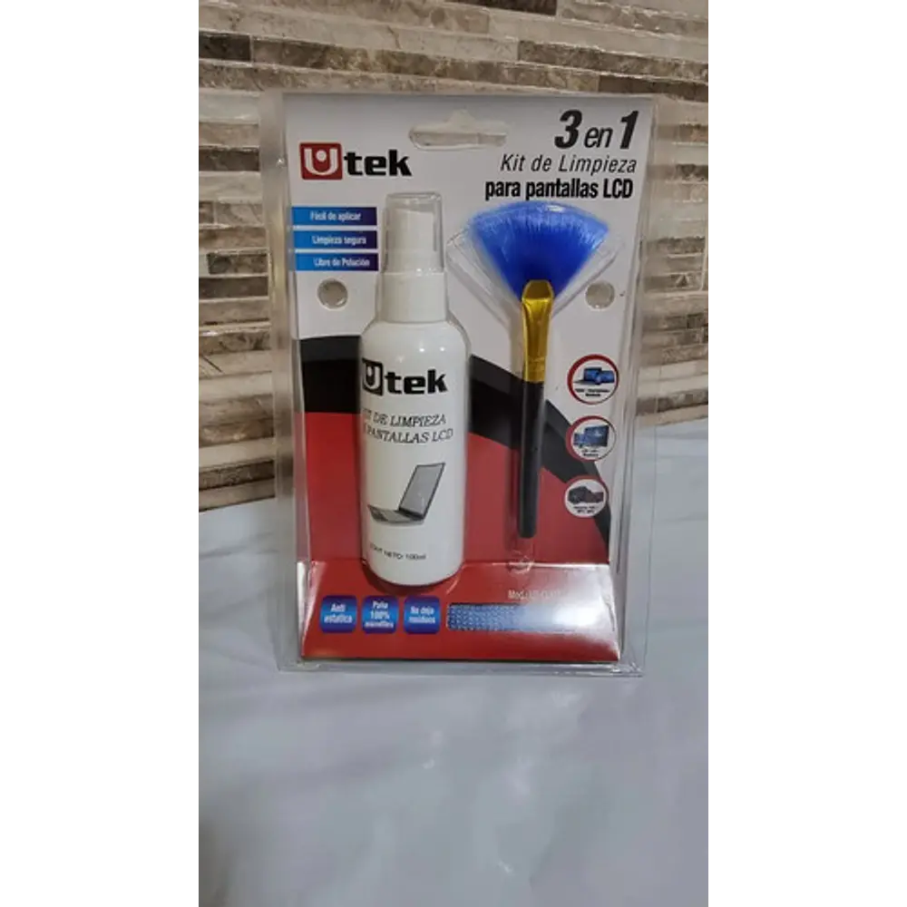 Kit Limpieza pantallas Lcd Tv Notebook Celular 100ml