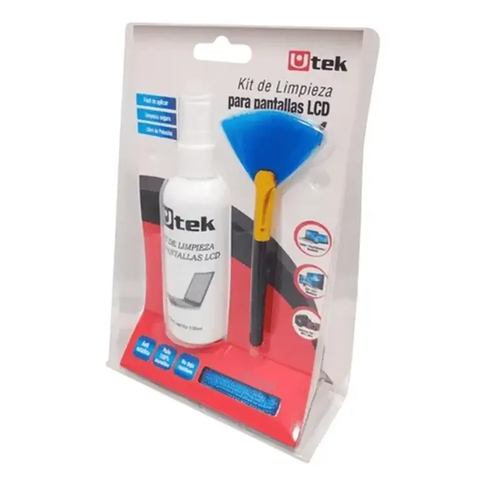 Kit Limpieza pantallas Lcd Tv Notebook Celular 100ml