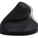 Mouse Vertical Ergonómico Inalámbrico Recargable Tecmaster Negro