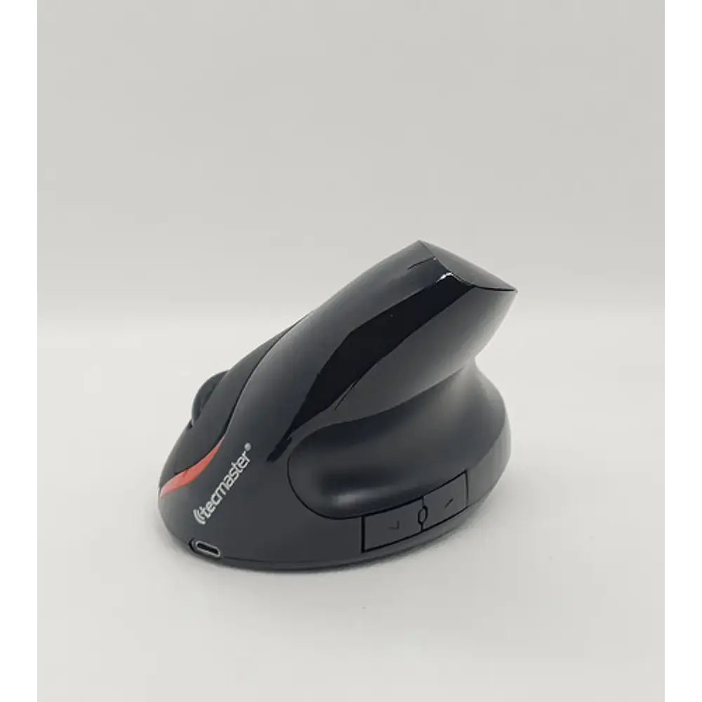 Mouse Vertical Ergonómico Inalámbrico Recargable Tecmaster Negro