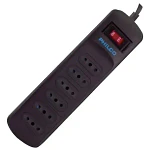 Protector Sobrevoltaje 918 Joules color Negro Philco