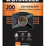 Linterna de Cabeza 200 Lumenes Dh200 Incluye Pilas Negro Duracell