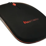 Mouse Inalámbrico Recargable Tecmaster Negro Bluetooth 1600 Dpi