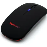 Mouse Inalámbrico Recargable Tecmaster Negro Bluetooth 1600 Dpi