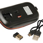 Mouse Inalámbrico Recargable Tecmaster Negro Bluetooth 1600 Dpi