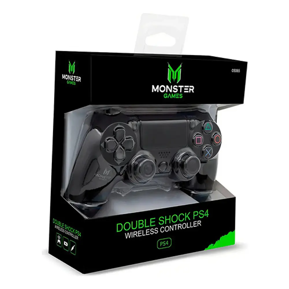 Control Joystick Inalámbrico Monster Compatible Con Ps4 Negro