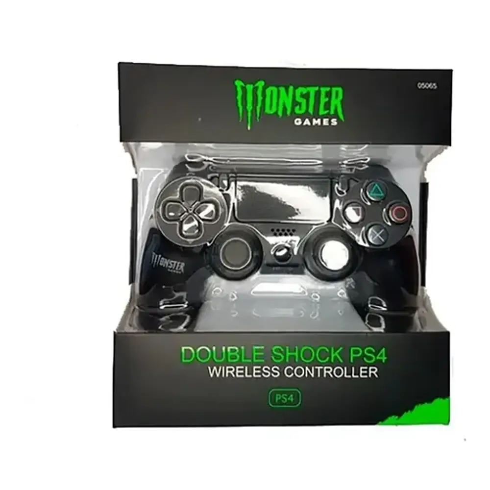 Control Joystick Inalámbrico Monster Compatible Con Ps4 Negro