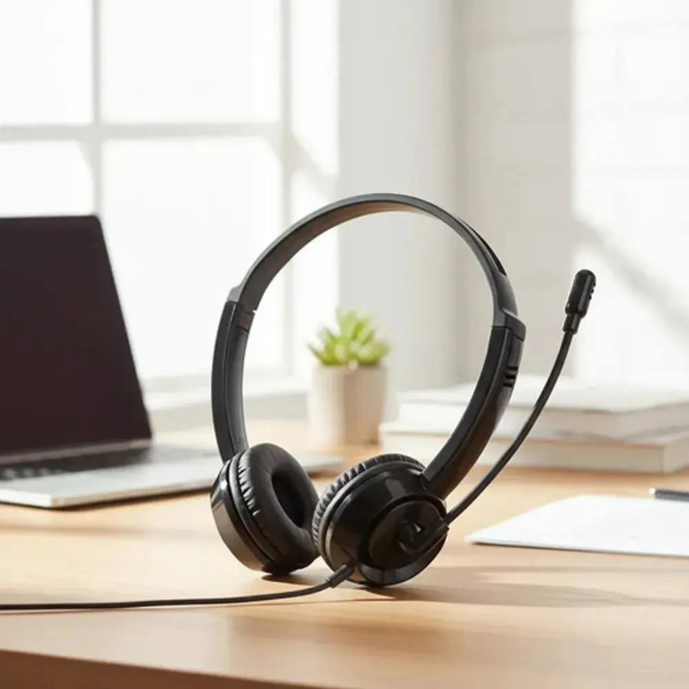 Audifonos con microfono Hp Dhe-800 color Negro HP