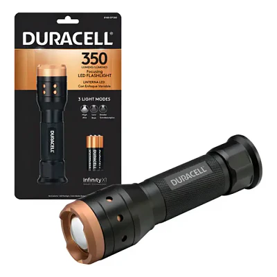 Linterna Duracell Focusing Infinity X1 De 350 Lumenes Negro Duracell