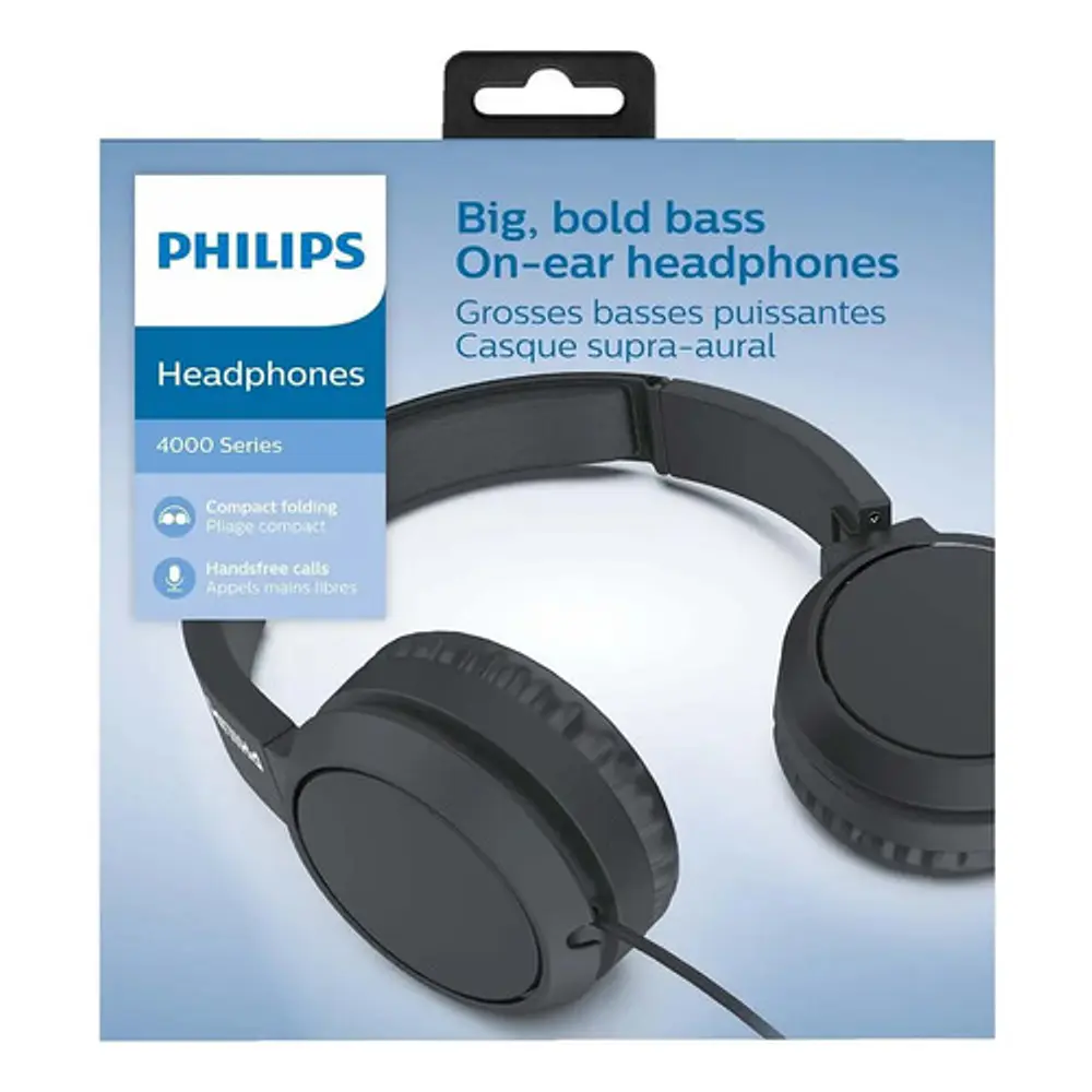 Audifonos plegables Microfono Control Remoto TAH4105BK Philips