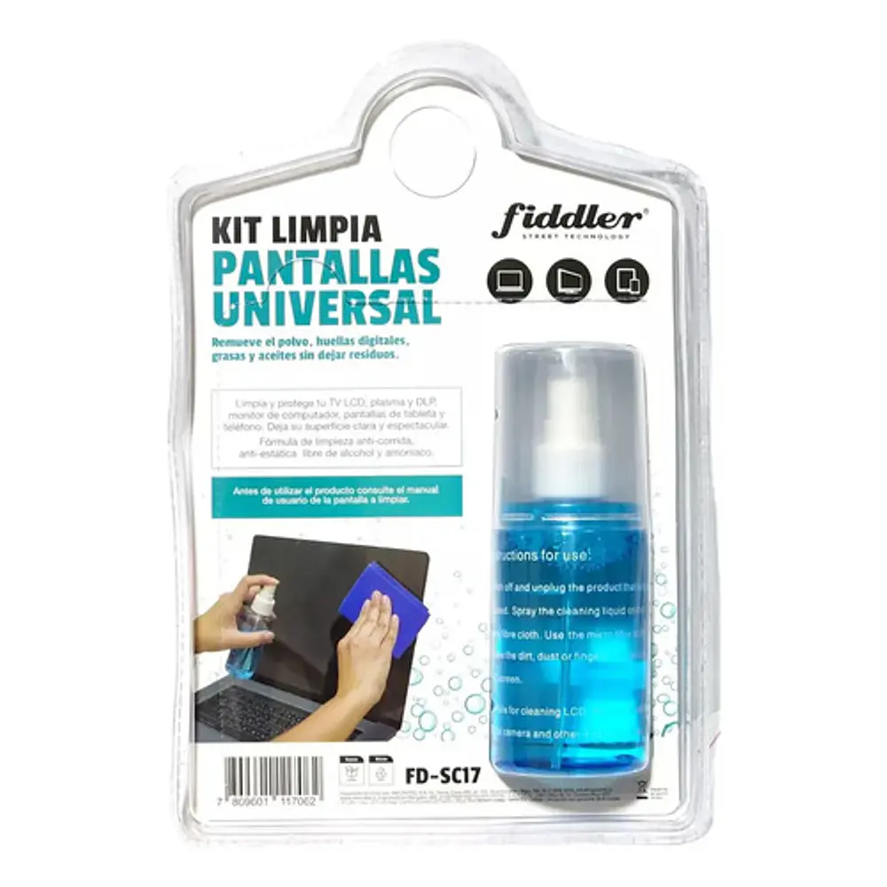 Set Limpia Pantallas Spray Fiddler