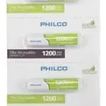 Pilas Recargables AAA Philco 1200mah Tira 5 Unidades