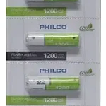 Pilas Recargables AAA Philco 1200mah Tira 5 Unidades