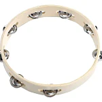 Pandero 10” Madera Sonajas 6 Chapas Hendrix 