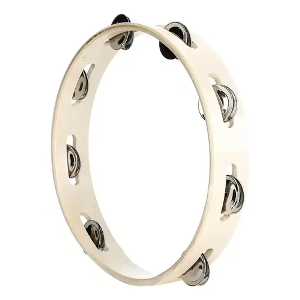 Pandero 10” Madera Sonajas 6 Chapas Hendrix 