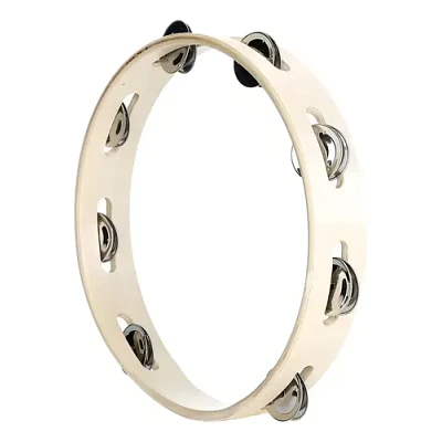 Pandero 10” Madera Sonajas 6 Chapas Hendrix 