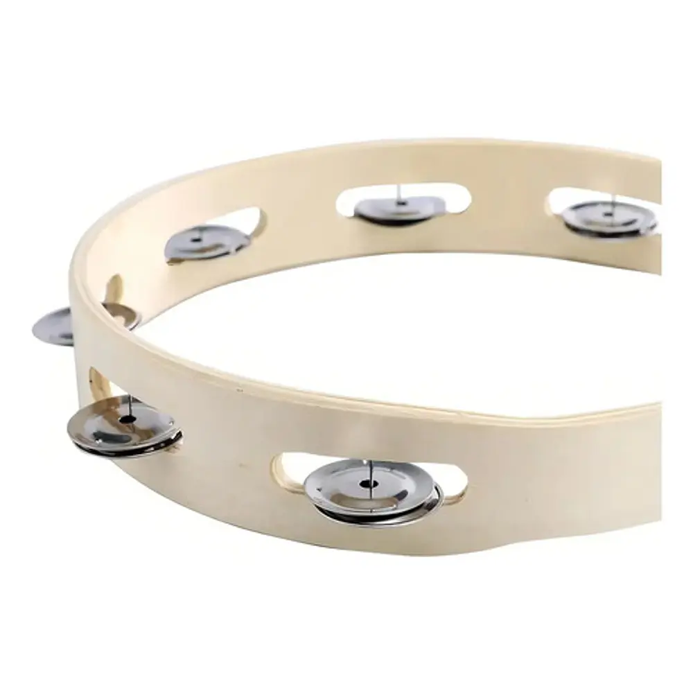 Pandero 10” Madera Sonajas 6 Chapas Hendrix 