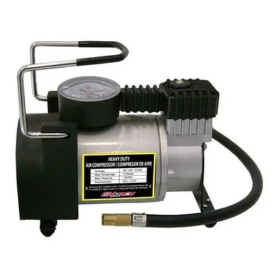 Compresor De Aire Mini Eléctrico Portátil Calgary Hd-023 Plateado/negro