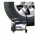 Compresor De Aire Mini Eléctrico Portátil Calgary Hd-023 Plateado/negro