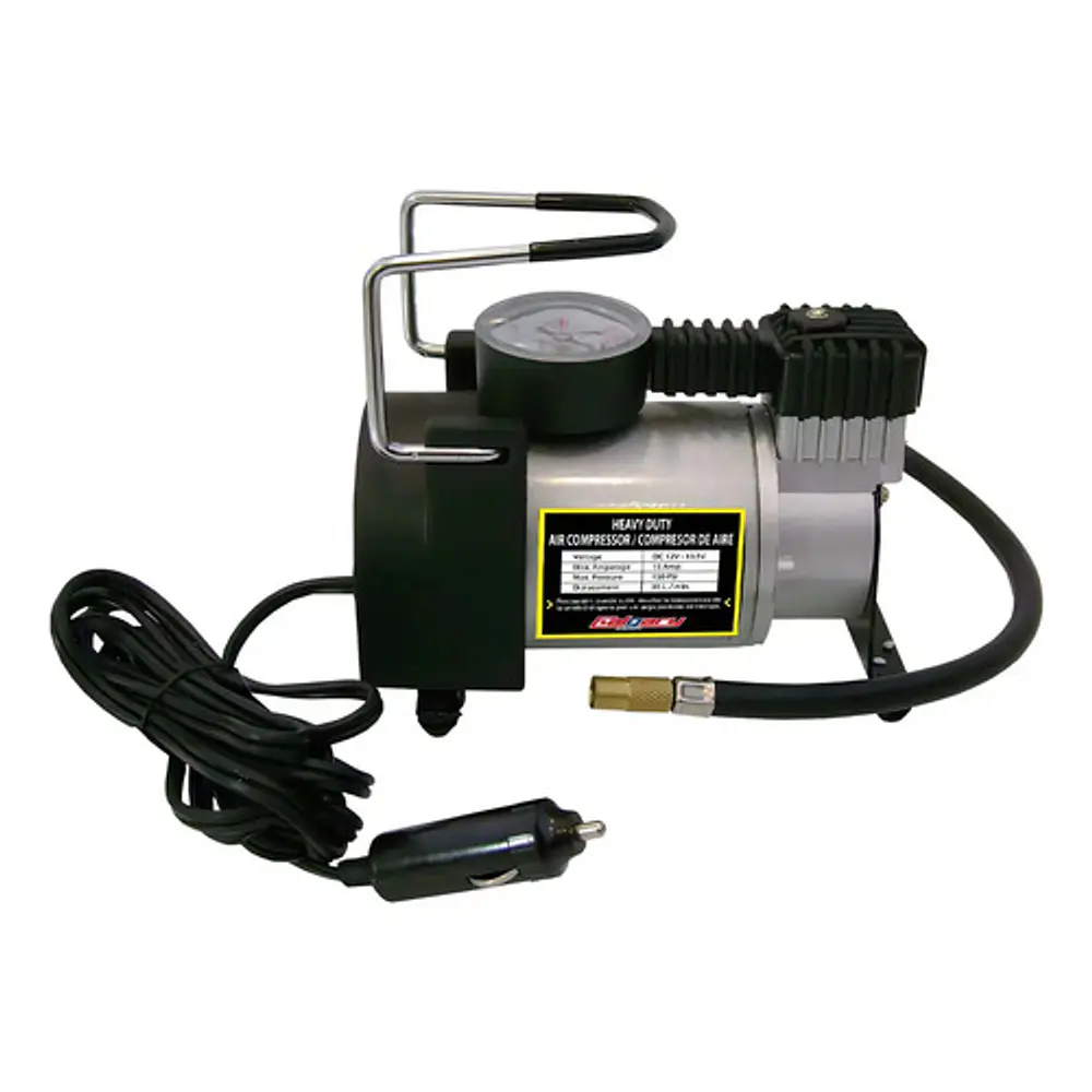 Compresor De Aire Mini Eléctrico Portátil Calgary Hd-023 Plateado/negro