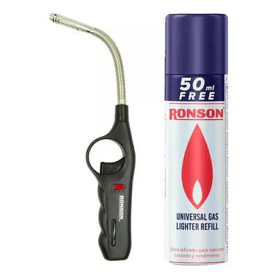 Pack Gas Butano + Encendedor Chispero Flex Ronson