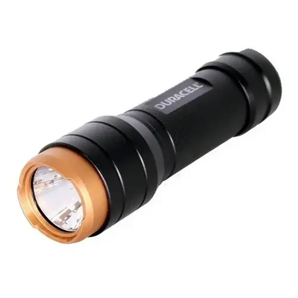 Linterna Aluminio 250 Lumens 3AAA  Negro Duracell