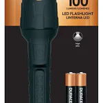 Linterna Engomada 100 Lumen C/2 AA Negro Duracell