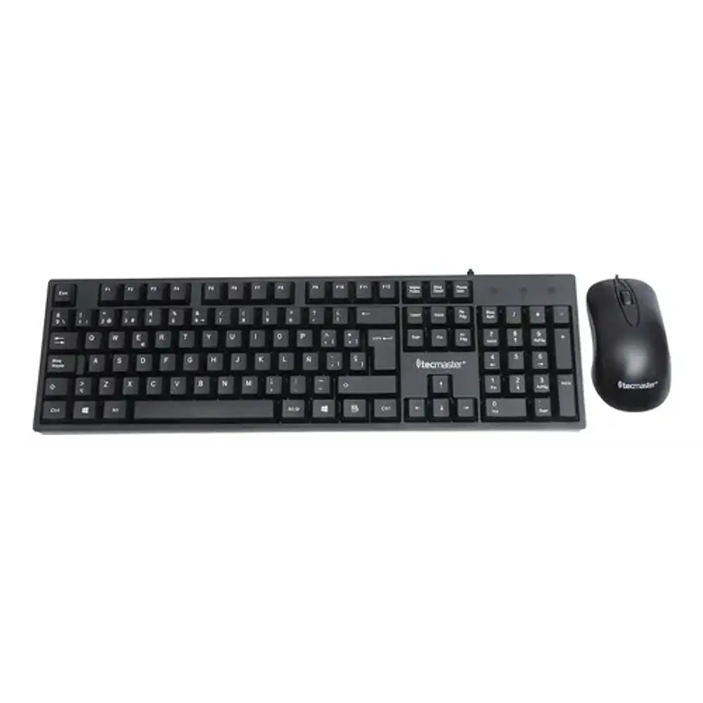 Combo Teclado y Mouse Alambrico Usb Tm-100511 Negro Tecmaster