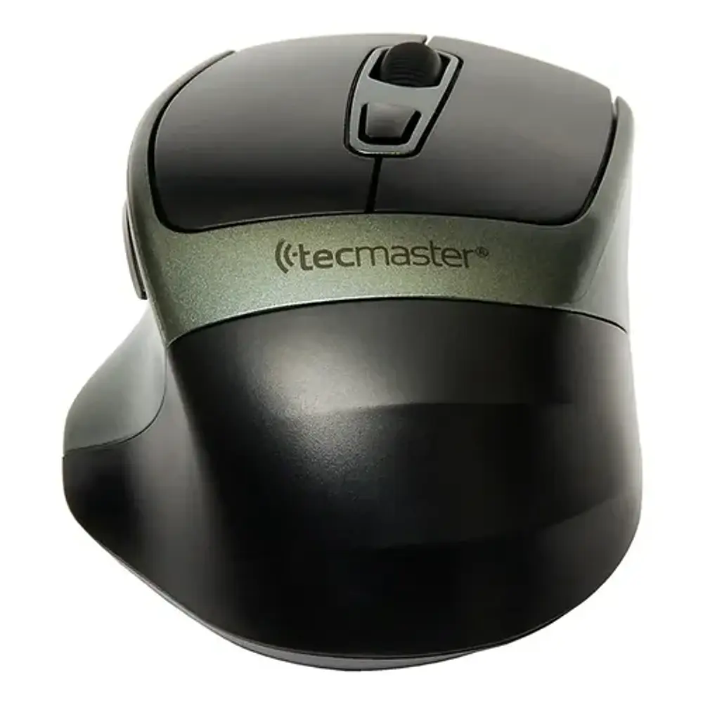 Mouse Inalámbrico Bluetooth Recargable Negro Tecmaster