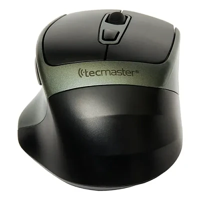 Mouse Inalámbrico Bluetooth Recargable Negro Tecmaster