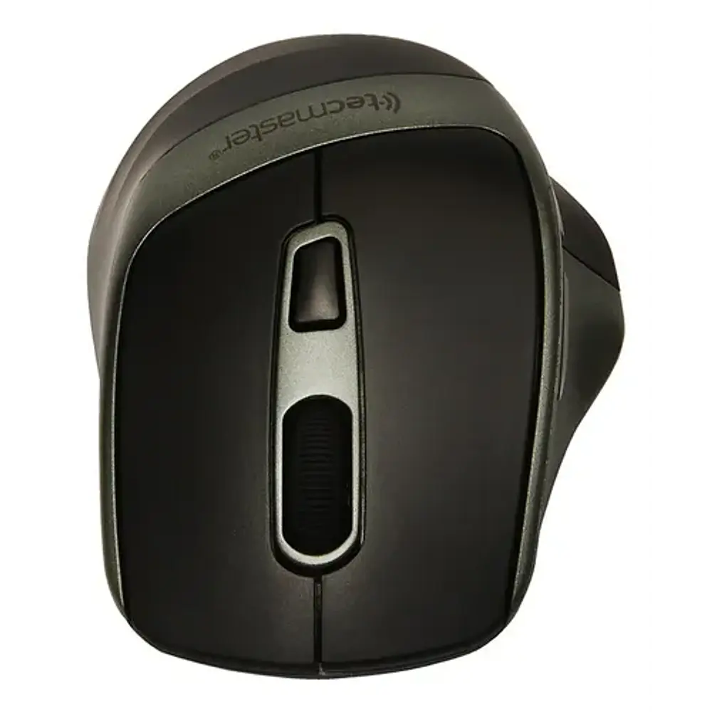 Mouse Inalámbrico Bluetooth Recargable Negro Tecmaster