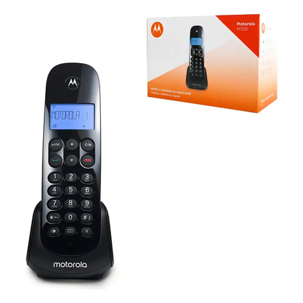 Teléfono Motorola M700 Inalámbrico Negro