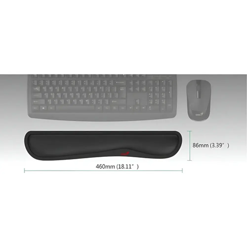 Apoya Muñecas Ergonómico Genius G-wp100 Negro