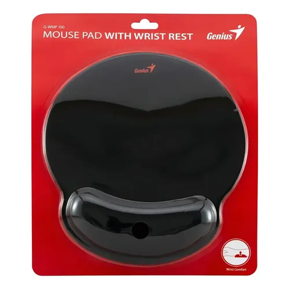 Mouse Pad Gamer Genius G-wmp 100 De Tela Y Goma Negro