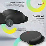 Mouse Pad Gamer Genius G-wmp 100 De Tela Y Goma Negro