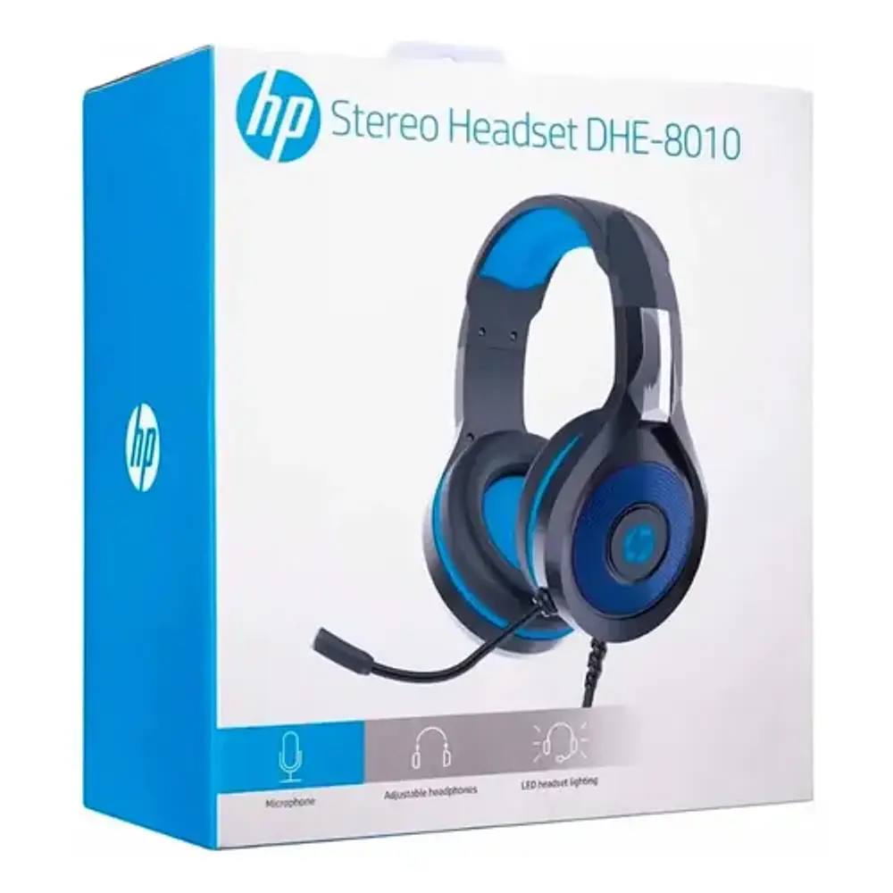 Auriculares Oficina - Gamer con microfono Dhe-8010 Negro HP