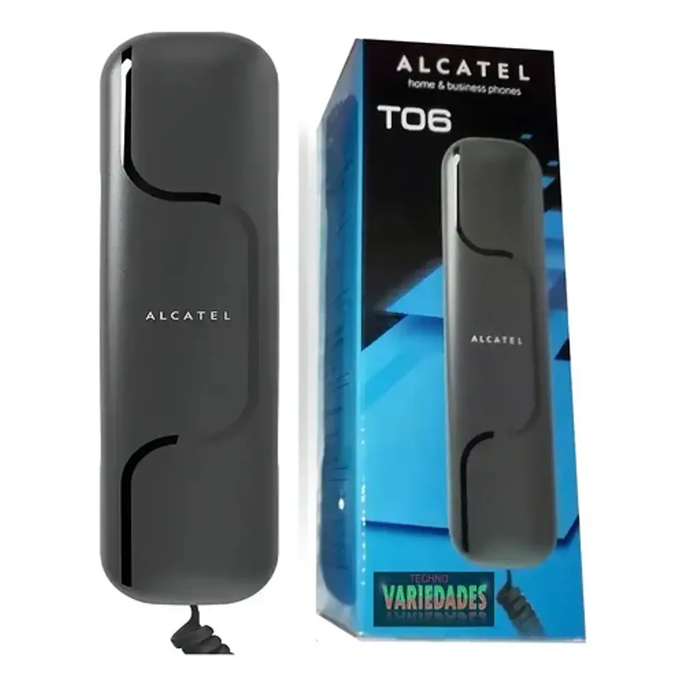 Teléfono Fijo Alcatel T06 Fijo Negro