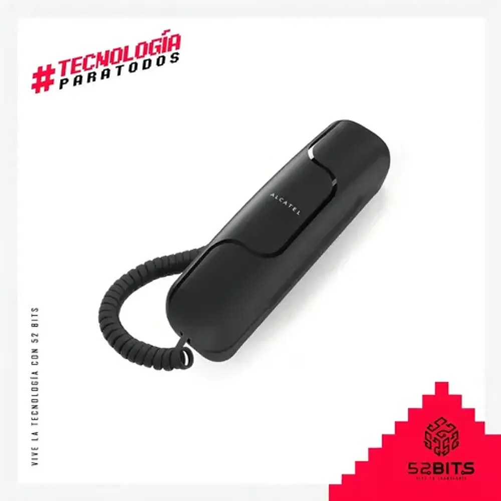 Teléfono Fijo Alcatel T06 Fijo Negro