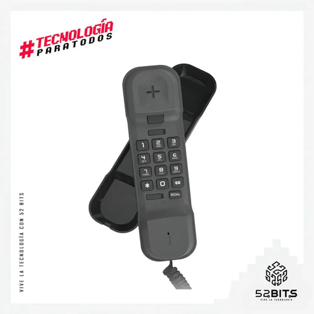 Teléfono Fijo Alcatel T06 Fijo Negro