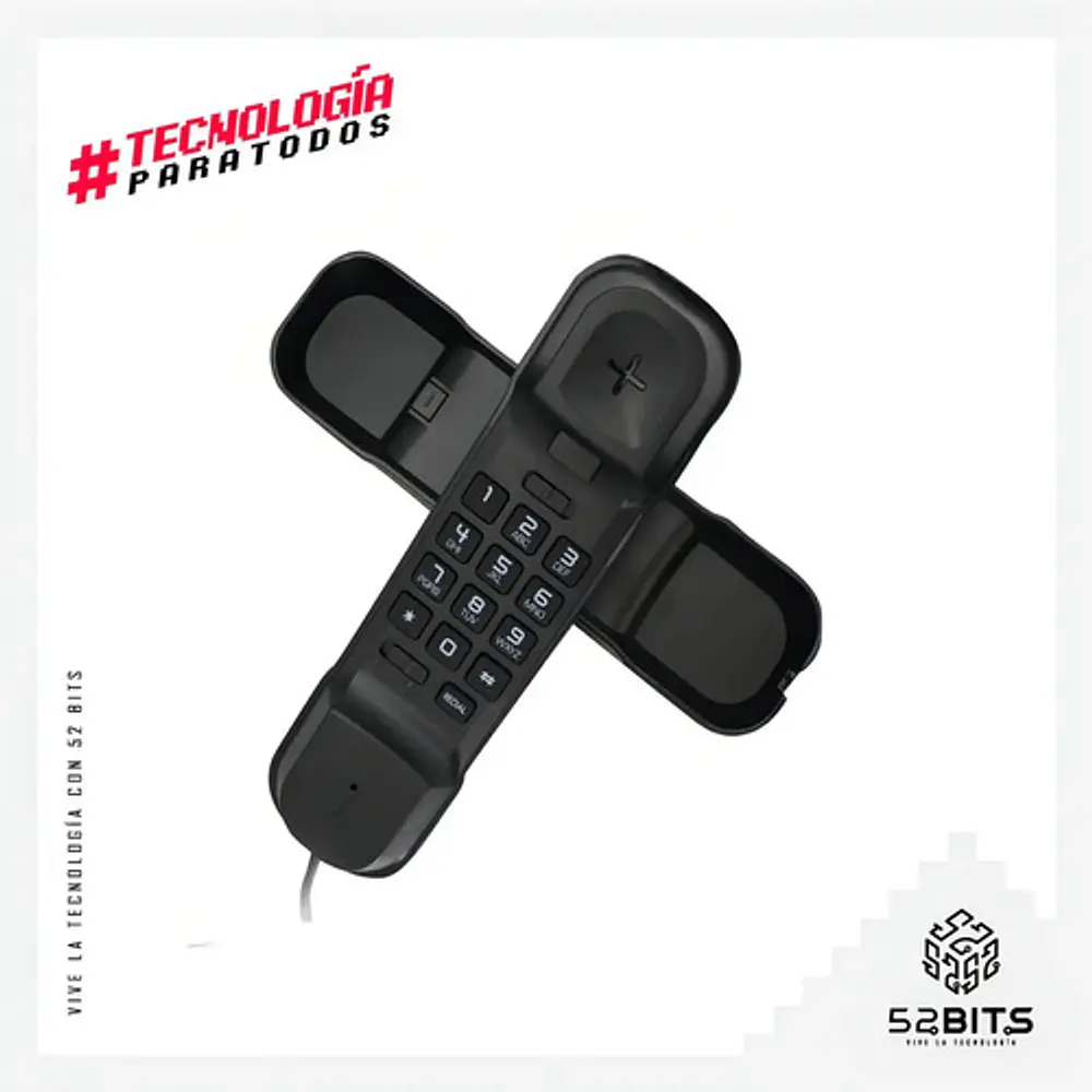 Teléfono Fijo Alcatel T06 Fijo Negro