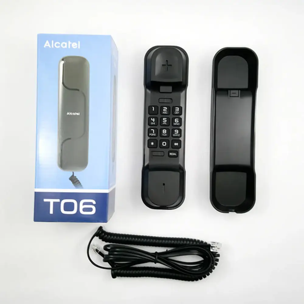 Teléfono Fijo Alcatel T06 Fijo Negro